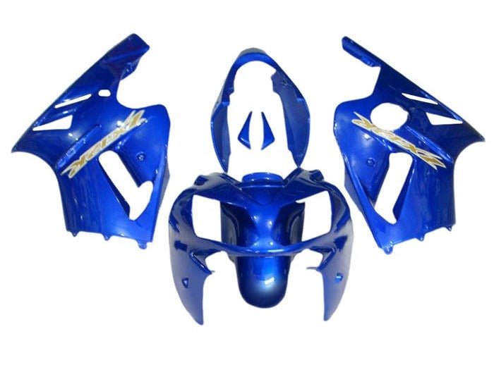Kawasaki Ninja ZX12R Fairings (2005-2006) Blue, Gold at KingsMotorcycleFairings.com