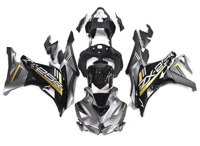 Kawasaki Ninja ZX25R Fairing set (2019-2025) Matte Silver, Black, Gold at KingsMotorcycleFairings.com