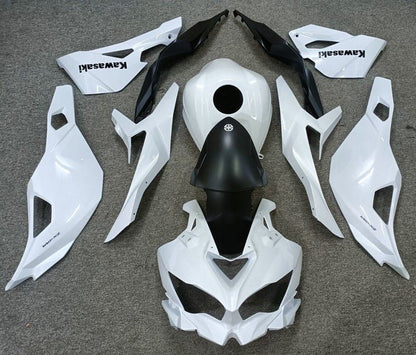 Kawasaki Ninja ZX4R Fairing kit (2019-2025) White, Matte Black at KingsMotorcycleFairings.com