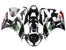 Kawasaki Ninja ZX6R 636 Fairings (2009-2012) Black, White, Green, Red Elf at KingsMotorcycleFairings.com