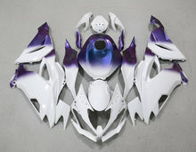 Kawasaki Ninja ZX6R Fairings (2019-2023) White, Purple Gradient at KingsMotorcycleFairings.com