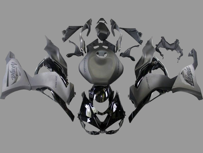 Kawasaki Ninja ZX6R Fairings (2024-2025) Matte Black, Matte Gray, Gloss Black at KingsMotorcycleFairings.com