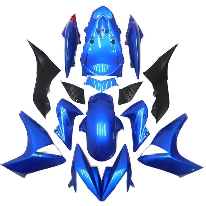 Kawasaki Z1000 Fairings (2007-2009) Blue, Black from KingsMotorcycleFairings.com