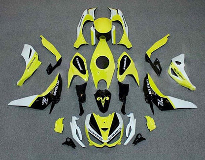 Kawasaki Z1000 Fairings (2014-2019) Yellow, Black, White from KingsMotorcycleFairings.com