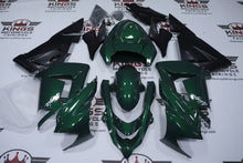Kawasaki ZX-10R Fairings (2004-2005) Dark Green, Matte Black from KingsMotorcycleFairings.com