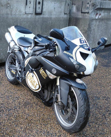 Kawasaki ZX-10R Fairings (2006-2007) Matte Black, White, Gold at KingsMotorcycleFairings.com