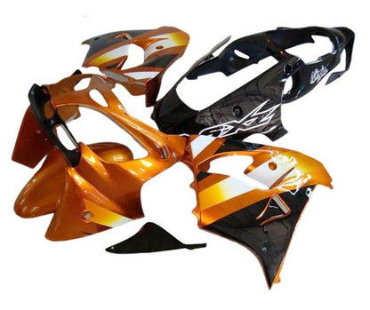Kawasaki ZX-9R Fairings (2002-2003) Orange, Black, White at KingsMotorcycleFairings.com