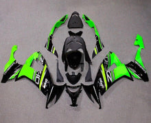 Kawasaki ZX10R Fairing Kit (2008-2010) Black, Green, Silver at KingsMotorcycleFairings.com
