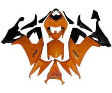 Kawasaki ZX10R Fairing Kit (2008-2010) Orange, Matte Black at KingsMotorcycleFairings.com