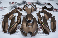 Kawasaki ZX10R Fairings (2021-2025) Matte Brown, White, Green at KingsMotorcycleFairings.com