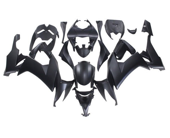 Kawasaki ZX10R Fairings Kit (2008-2010) Matte Black at KingsMotorcycleFairings.com