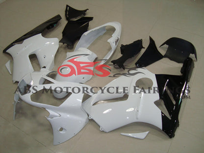 Kawasaki ZX12R (2000-2001) White & Black Fairings at KingsMotorcycleFairings.com