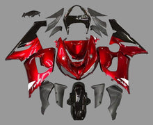 Kawasaki ZX6R 636 Fairings (2005-2006) Dark Candy Red, Black by KingsMotorcycleFairings.com