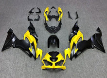 Kawasaki ZX6R Fairings (2019-2023) Matte Black, Matte Yellow at KingsMotorcycleFairings.com