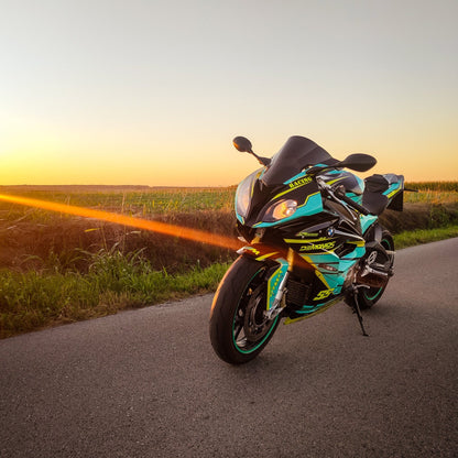 KingsMotorcycleFairings.com BMW S1000RR (2017-2018) BLACK, TURQUOISE, YELLOW FAIRINGS