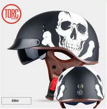 Matte Black Killer Skull Motorcycle Helmet at KingsMotorcycleFairings.com