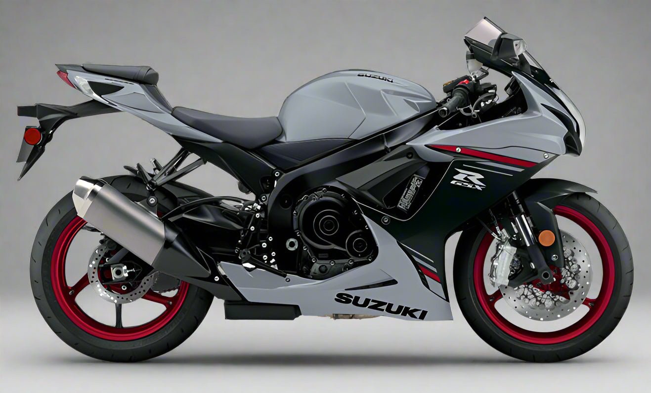 SUZUKI GSX-R600 Fairings (2025-2026) Matte Gray, Black, Red at KingsMotorcycleFairings.com