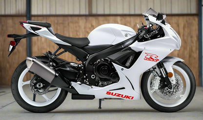SUZUKI GSX-R750 Fairings (2011-2024) White, Red at KingsMotorcycleFairings.com