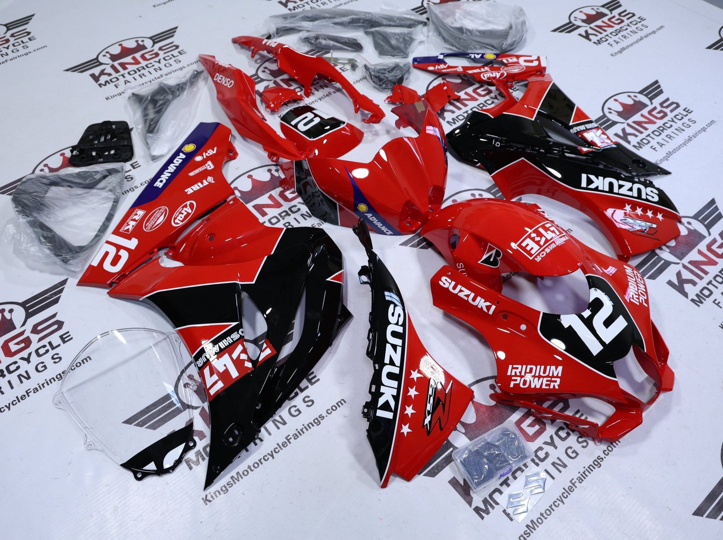 SUZUKI GSXR1000 Fairing Sets (2017-2025) Red, Black, White Yoshimura from KingsMotorcycleFairings.com