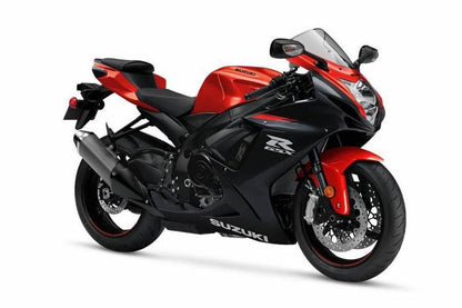 SUZUKI GSXR600 Fairings (2011-2024) Matte Black, Gloss Red at KingsMotorcycleFairings.com