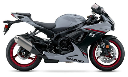 SUZUKI GSXR600 Fairings (2011-2024) Matte Gray, Black, Red from KingsMotorcycleFairings.com