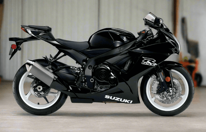 SUZUKI GSXR600 Fairings (2025-2026) Black, White at KingsMotorcycleFairings.com