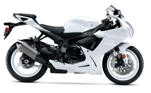 SUZUKI GSXR600 Fairings (2025-2026) White on White at KingsMotorcycleFairings.com