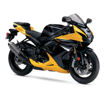 SUZUKI GSXR750 Fairings (2011-2024) Black, Yellow, Gray Stripes at KingsMotorcycleFairings.com
