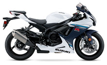 SUZUKI GSXR750 Fairings (2011-2024) White Gloss, Matte Dark Blue at KingsMotorcycleFairings.com