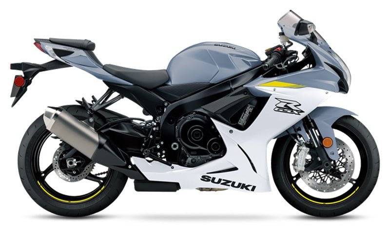 SUZUKI GSXR750 Fairings (2025-2026) Matte Gray, Gloss White, Yellow at KingsMotorcycleFairings.com