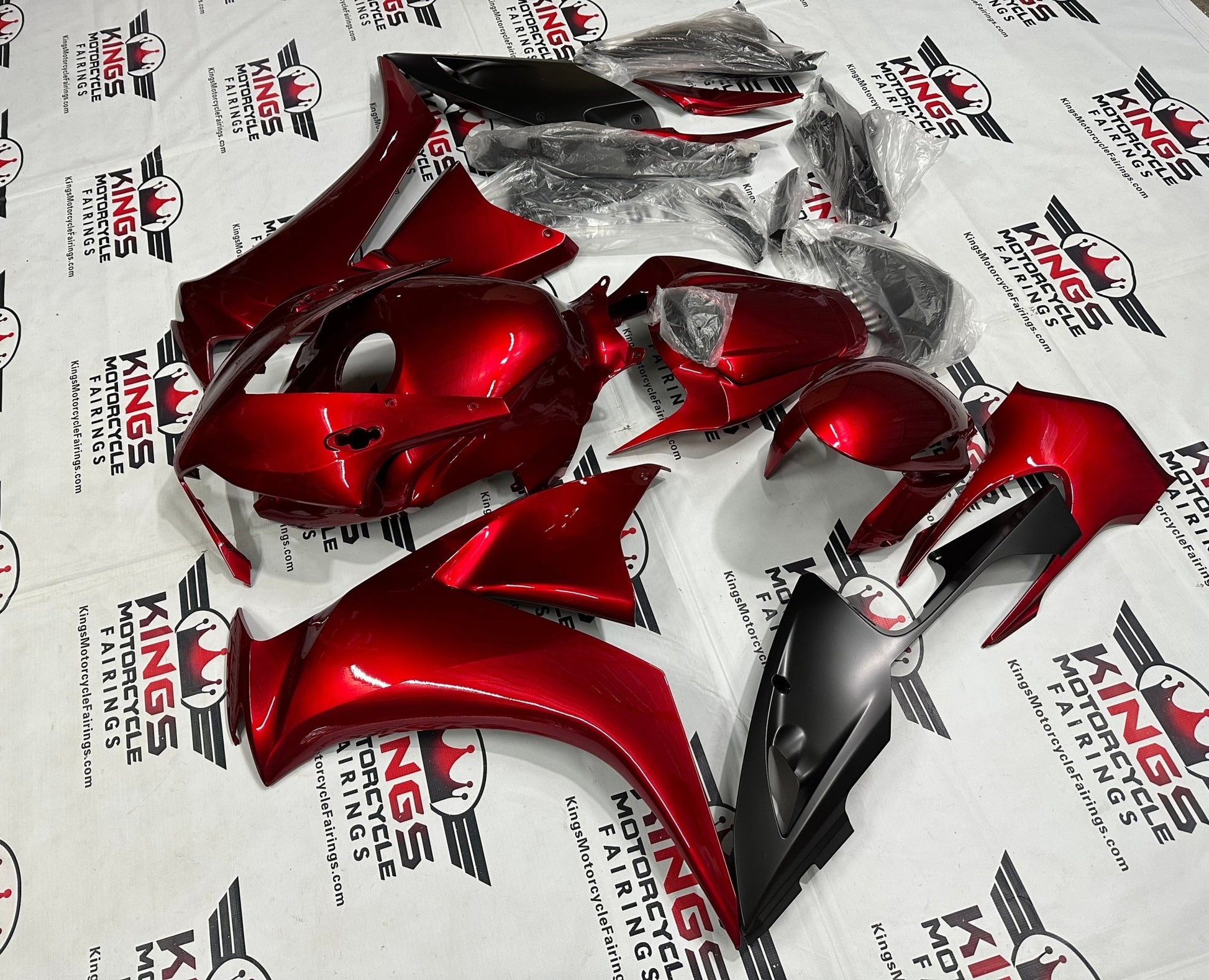 Shop Honda CBR1000RR Fairings (2012-2016) Dark Red, Matte Black at KingsMotorcycleFairings.com