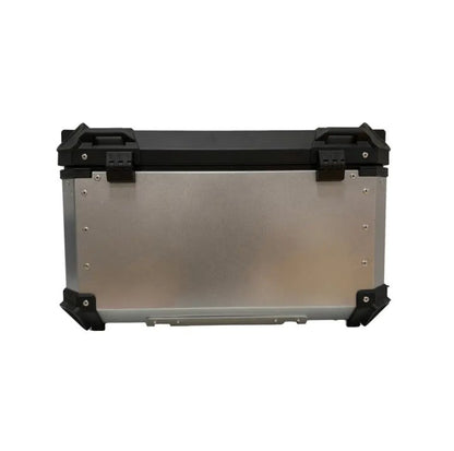 Silver 100L Aluminum Motorcycle Top Box Storage at KingsMotorcycleFairings.com