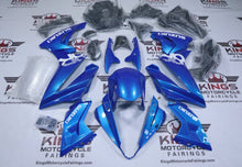 Suzuki GSX-8R Fairings (2024-2025) Blue, White at KingsMotorcycleFairings.com
