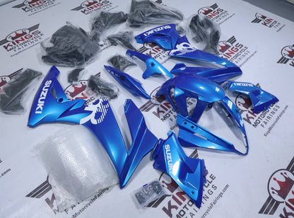 Suzuki GSX-8R Fairings (2024-2025) Blue, White from KingsMotorcycleFairings.com