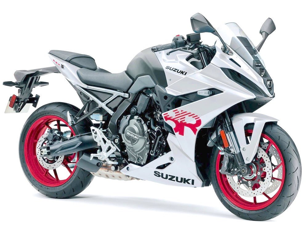 Suzuki GSX-8R Fairings (2024-2025) White, Black, Red at KingsMotorcycleFairings.com