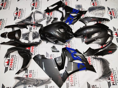 Suzuki GSX-R1000 Fairings (2017-2025) Faux Carbon Fiber, Blue, Red at KingsMotorcycleFairings.com