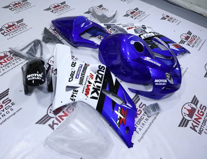 Suzuki GSX-R600 Fairings (2000-2003) Blue, White, Black, Red from KingsMotorcycleFairings.com