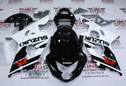 Suzuki GSXR600 (2004-2005) Black, White Fairings