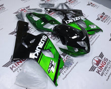 Suzuki GSX-R600 Fairings (2004-2005) Green, Black Stripe at KingsMotorcycleFairings.com