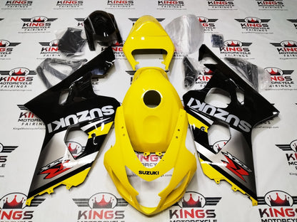 Suzuki GSX-R600 Fairings (2004-2005) Yellow, Silver, Black, White from KingsMotorcycleFairings.com