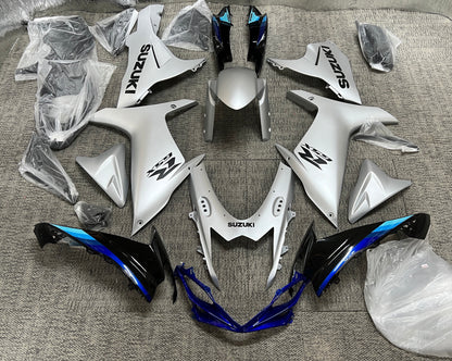 Suzuki GSX-R600 Fairings (2025-2026) Silver, Black, Blue from KingsMotorcycleFairings.com