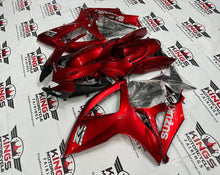 Suzuki GSX-R750 Fairings (2006-2007) Candy Red, Silver at KingsMotorcycleFairings.com