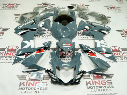 Suzuki GSX-R750 Fairings (2011-2024) Nardo Gray, White, Red from KingsMotorcycleFairings.com