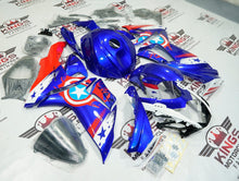 Suzuki GSX-R750 Fairings (2025-2026) Blue Captain America at KingsMotorcycleFairings.com