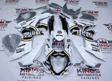 Suzuki GSX-R750 Fairings (2025-2026) Lucky Strike White, Black, Gold from KingsMotorcycleFairings.com