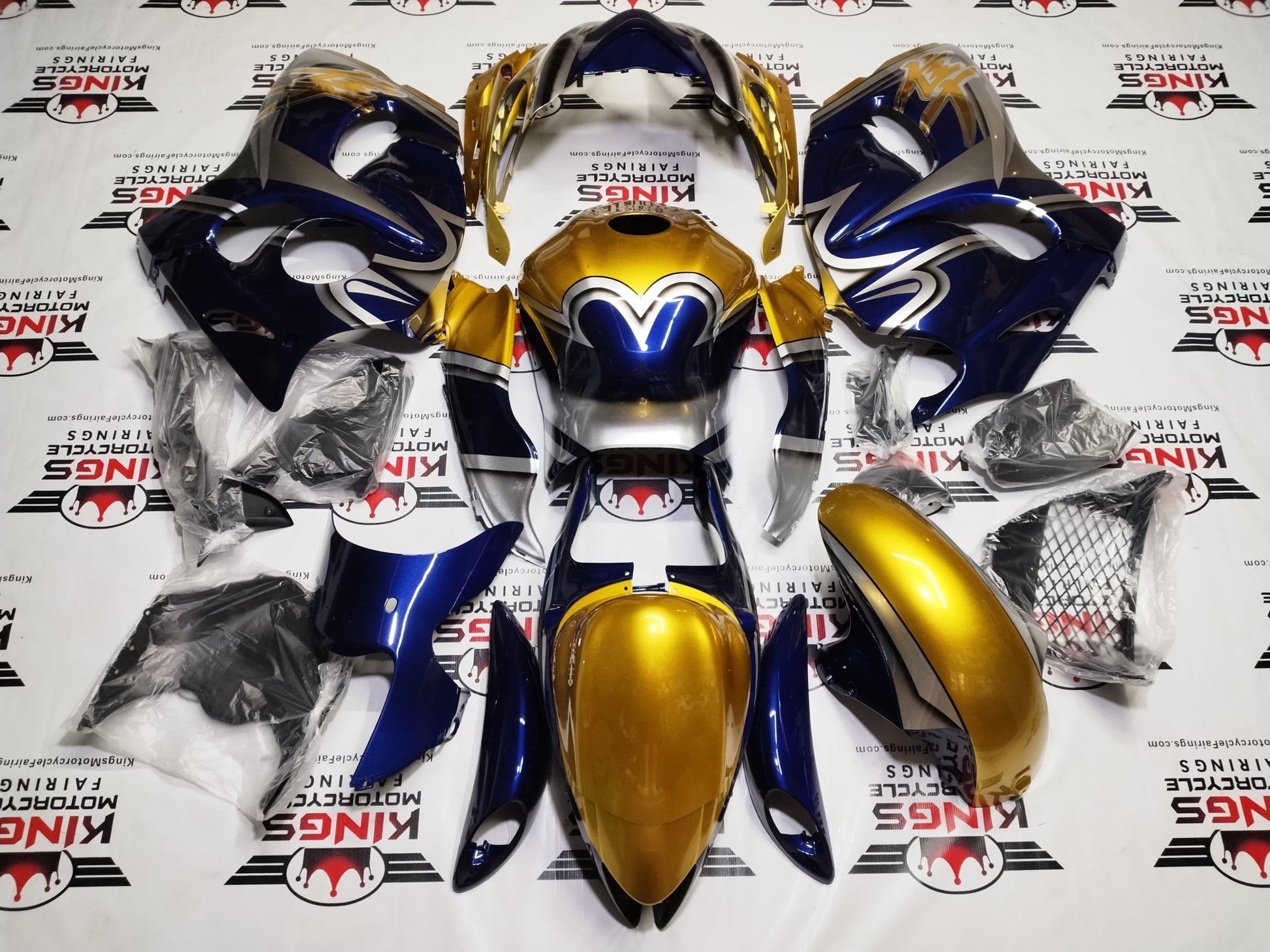 Suzuki GSX1300R Hayabusa Fairings (2008-2020) Gold, Navy Blue, Silver Special Edition at KingsMotorcycleFairings.com