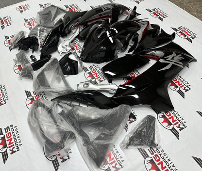 Suzuki GSX1300R Hayabusa Fairings (2021-2025) Black, Silver, Red at KingsMotorcycleFairings.com