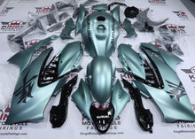 Suzuki GSX1300R Hayabusa Fairings (2021-2026) Satin Green, Black at KingsMotorcycleFairings.com
