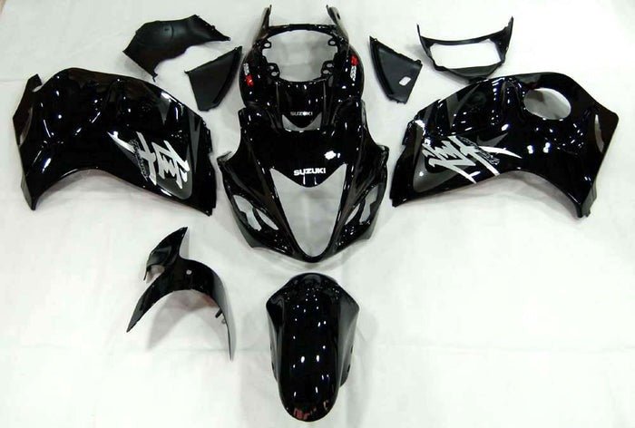 Suzuki GSX1300R Hayabusa (2008-2020) Black, Silver, Gray Fairings at KingsMotorcycleFairings.com