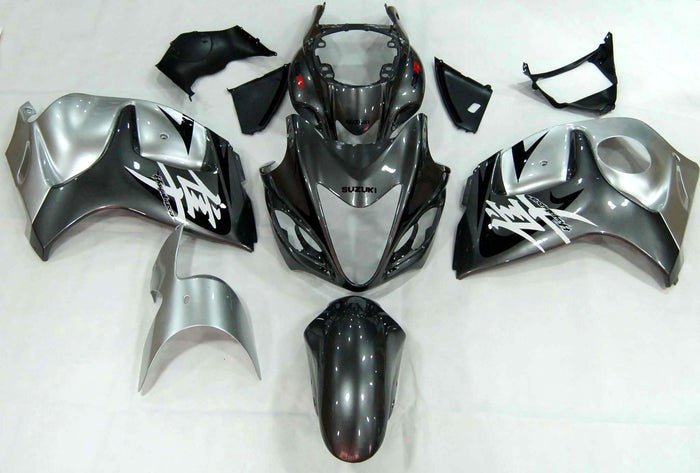Suzuki GSX1300R Hayabusa Fairings (2008-2020) Gray, Silver at KingsMotorcycleFairings.com